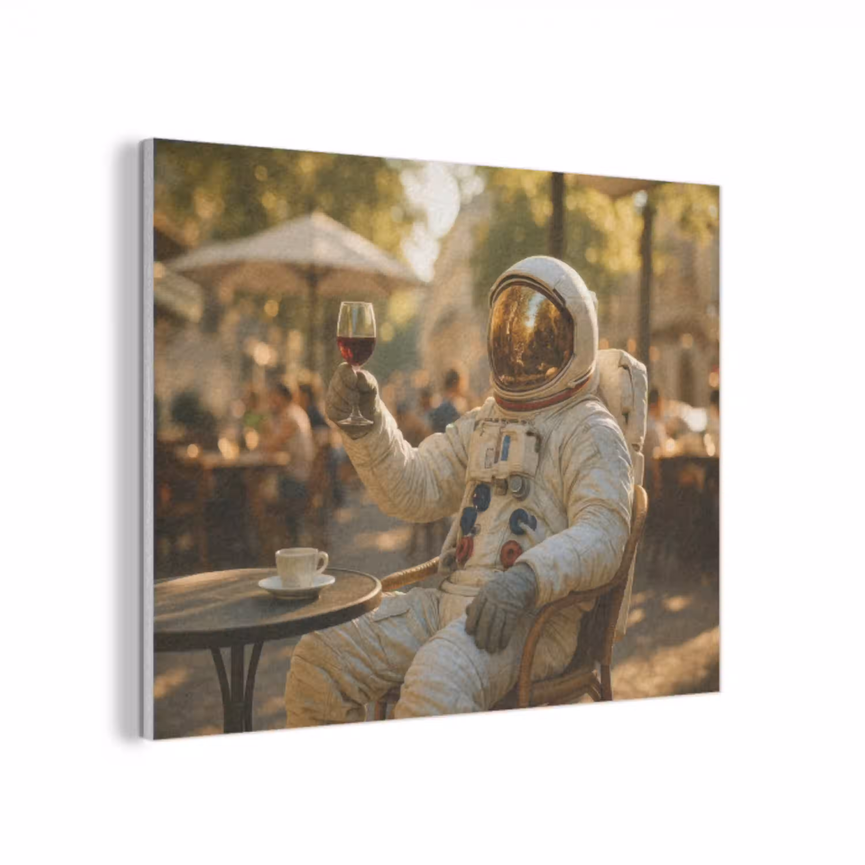 Wijn - Rood - Terras - Koffie PET vilt klein -3d