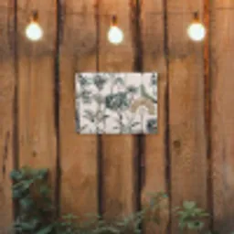 Bladeren - Monstera - Jungle - Tropical tuinposter los doek klein -sfeer1