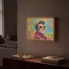 Kleurrijk portret - Kroon - Sterren Light Box met batterij (Wandlamp) middel -sfeer1