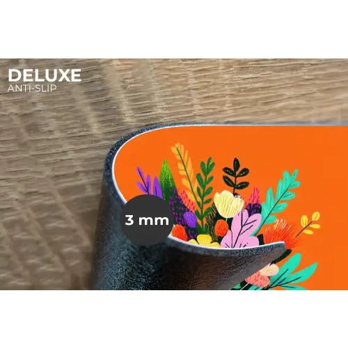Kaartje - Boeket - Bloemen Placemat vinyl groot -closeup
