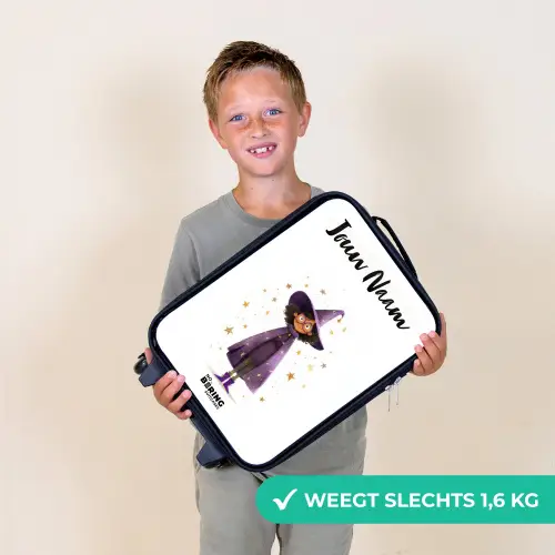 De paarse tovenaarsmantel Kinderkoffer - Zwart klein -sfeer4_NL