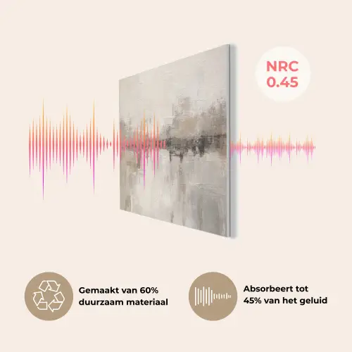 Moderne kunst - Abstract - Beige PET vilt klein -USP_NL
