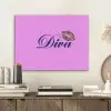 Diva - Lip - Panterprint - Roze PET vilt klein -sfeer1