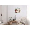Kerstsfeer - Landelijk - Rood Wandcirkel aluminium klein -woonkamer