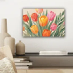 Tulpen - Abstract - Kleurrijk canvas 2cm klein -sfeer6