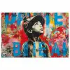 Graffiti - Vintage - Jongen - Street art - Neon - Banksy poster papier klein -3d