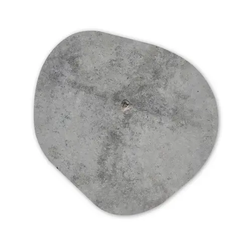 Beton - Grijs - Patronen Wandcirkel Organisch Forex 3mm klein 629 -3d