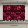Dahlias - Bloemen - Rood keuken achterwand spatscherm klein 900 -3d_website