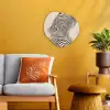 Lijnen - Abstract - Golvend - Zwart Wandcirkel Organisch Forex 3mm klein -sfeer4
