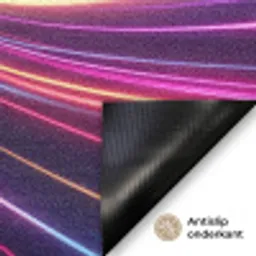 Abstract - Swirl - Futuristic - Neon Deurmat klein -antislip_NL