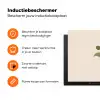 Vaas - Geruit - Bloem - Groen Inductie beschermer vinyl 3mm klein -zzzzzzz-td-ups