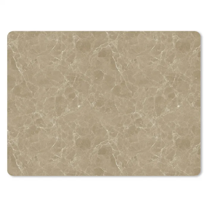 Beige - Marmer - Witte aders muismat rubber klein 262 -3d
