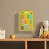 Tafels van vermenigvuldiging - Leren rekenen voor kinderen - Cijfers oefenen - Bosdieren - Groen Light Box met kabel (Wandlamp kind) klein -sfeer2_kind