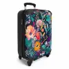 Kleurrijk - Bloemen - Kunst - Natuur - Hippie NBS - Handbagage koffer - Kinderen Unisex middel -productfoto_3d
