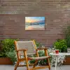 Zonsondergang aan Zee Tuinposter op houten frame 2 cm dik klein -sfeer3