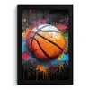 Graffiti - Basketbal - Verf - Sport fotolijst zwart zonder passe partout klein -3d