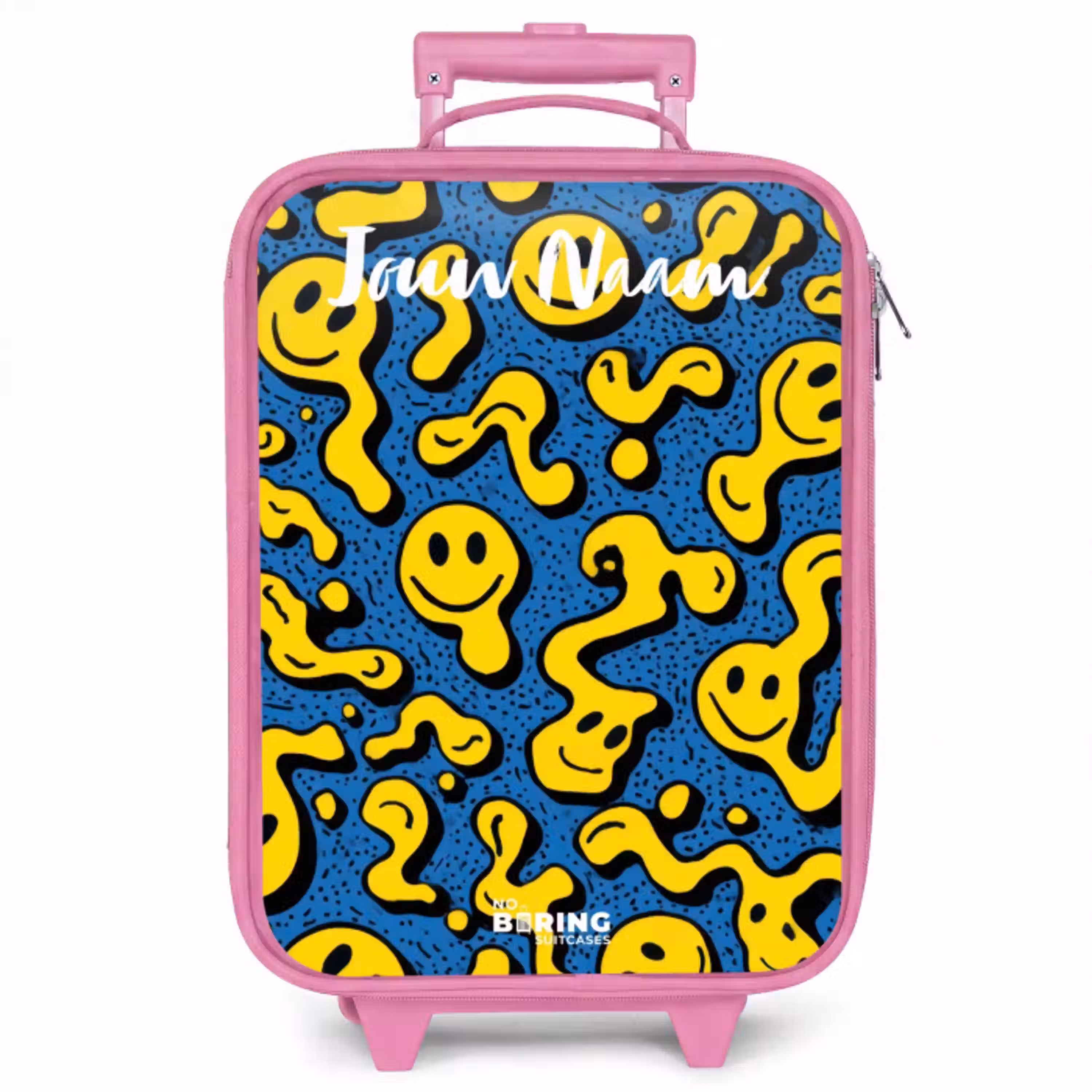 Smiley - Geel - Blauw Kinderkoffer - Roze klein -zzz_website3d