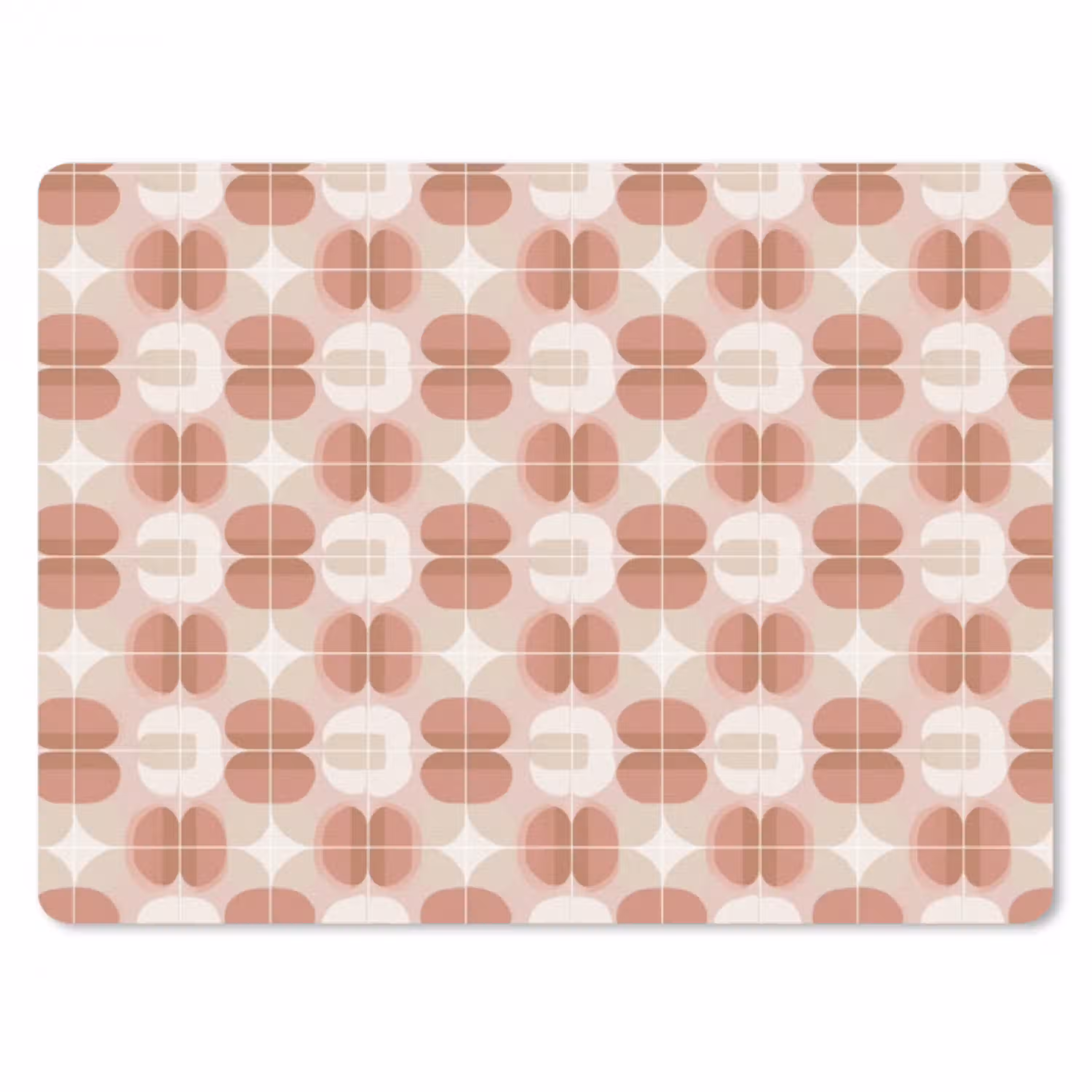 Retro - Klassiek - Roze muismat rubber klein 262 -3d