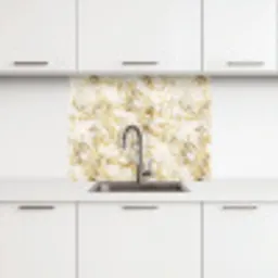 Warm - Gouden - Marmer - Patroon keuken achterwand 2 middel 865 -3d