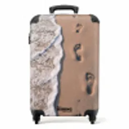Voetstappen - Vloedlijn - Zee NBS - Handbagage koffer - Volwassenen Unisex middel -productfoto_recht