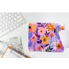 Bloemen - Kleurrijk - Bladeren muismat rubber klein -witbureau