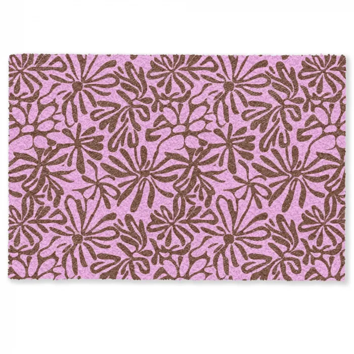 Organisch - Patroon - Roze Deurmat klein 898 -zkaufland3d