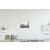 Mistig - Berglandschap - Illustratie textielposter latten blank klein -kinderkamer