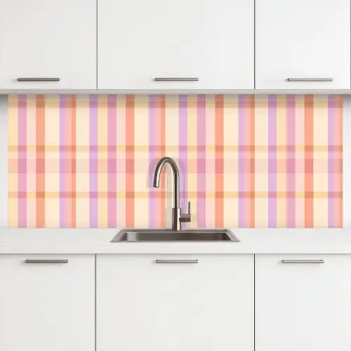 Pastel - uitpatroon - Geometrisch keuken achterwand 2 middel 871 -3d