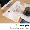 Roze - Marmer - Crème Muismat XXL klein 681 -sfeer3