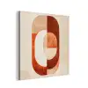 Illustratie - Abstract - Vormen - Rood aluminium wit klein -3d