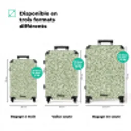 Botanisch - Takken - Groen NBS - Handbagage koffer - Volwassenen Unisex middel zzzzzzVergelijking_3FR