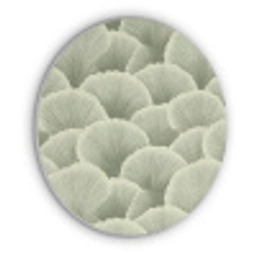 Waaier - Blad - Groen Akoestische PET Vilt - Rond klein 838 -3d