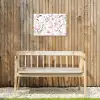 Patroon - Eieren - Roze - Pasen Tuinposter op houten frame 2 cm dik klein -sfeer4