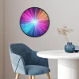 Abstract - Light - Burst - Modern - Colorful Fotolijst rond zonder passe partout klein -sfeer2
