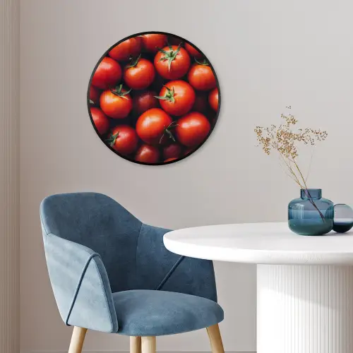 Groente - Rood - Tomaten Fotolijst rond zonder passe partout klein -sfeer2