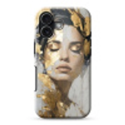 Sierlijk - Vrouw - Goud - Ogen Toughcase MagSafe Apple iPhone 17 klein -3d
