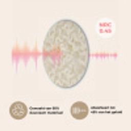 Abstract - Lijnen - Beige Akoestische PET Vilt - Rond klein 838 -USP_NL
