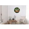 Veld - Groenten - Biologisch - Oogst Wandcirkel aluminium klein -woonkamer