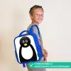 Dierenportret - Pinguïn - kinderen Kinderrugzak - Blauw middel -sfeer3_NL