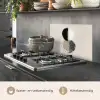 Cirkels - Strepen - Minimalistisch - Zwart keuken achterwand spatscherm klein -usp_NL