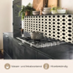 Stervormen - Geometrisch - Zwart keuken achterwand 2 middel 871 -usp_DE