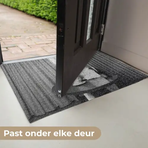 Vrouw - Bubbels - Zwart - Wit Deurmat klein -USP_NL