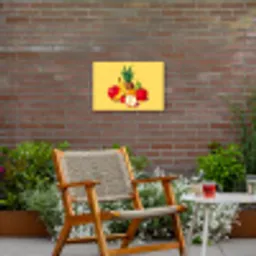 Fruit - Illustratie - Kleurrijk Tuinposter op houten frame 2 cm dik klein -sfeer3