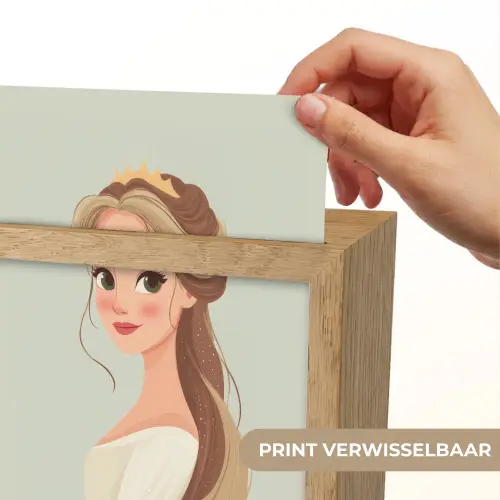Prinses - Tiara - Groen Light Box met kabel (Kinderlampje) klein -USP_websiteprintNL