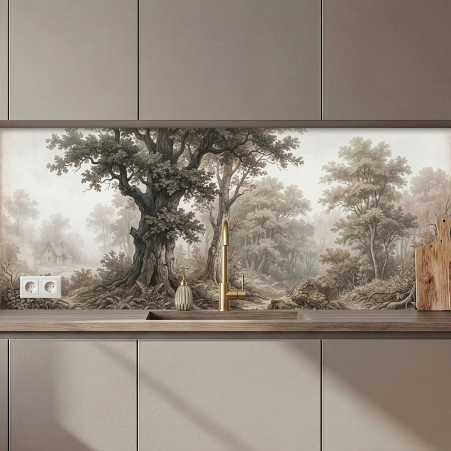 Natuur - Bos - Eik keuken achterwand 2 middel zz_3dshopping