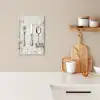 Zilver - Bestek - Hout KitchenYeah - Keuken - Canvas klein -sfeer1