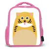 Dierenportret - kat - kinderen Kinderrugzak - Roze middel -3d