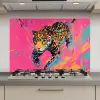 Luipaard - Roze - Oranje - Blauw - Verf keuken achterwand spatscherm klein -3d_website