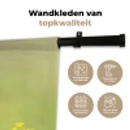 Vogel - Tak - Natuur - Kleurrijk Wandkleed katoen middel -sfeer2