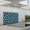 Zee - Dieren - Donkerblauw - Schelpen keuken achterwand spatscherm klein 900 -3d_schuin